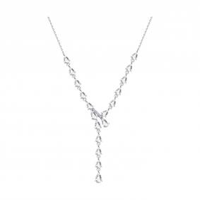 Колье из белого золота SOKOLOV 77-00039-3 с бриллиантом и горным хрусталём 77-00039-3 фото