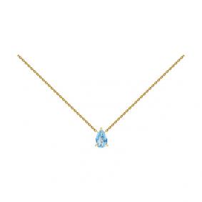 Колье из лимонного золота SOKOLOV 770218-2 с топазом 770218-2 фото