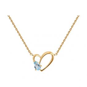 Золотое колье SOKOLOV 770289 с топазом 770289 фото