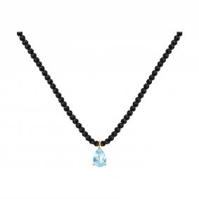 Золотое колье SOKOLOV с шпинелью и топазом 770303 770303 фото