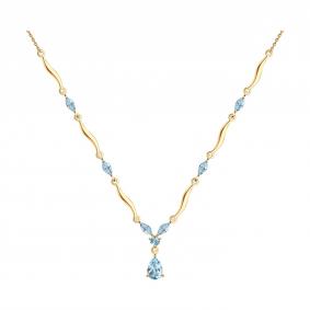 Золотое колье SOKOLOV 770383 с топазом 770383 фото