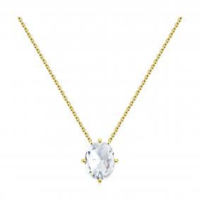 Колье из лимонного золота SOKOLOV 770388-2 с горным хрусталём 770388-2 фото