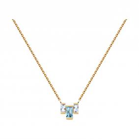 Золотое колье SOKOLOV 770453 с топазом и фианитом 770453 фото