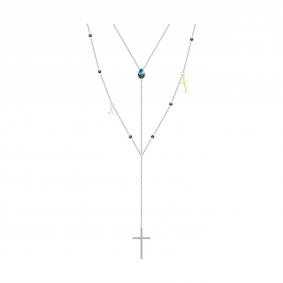 770475-3: Колье из комбинированного золота с топазами 770475-3 фото