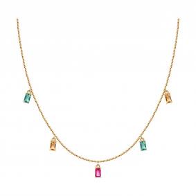 Золотое колье SOKOLOV 770511 с топазом 770511 фото