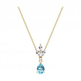 770515: Колье из золота с полудрагоценными вставками 770515 фото