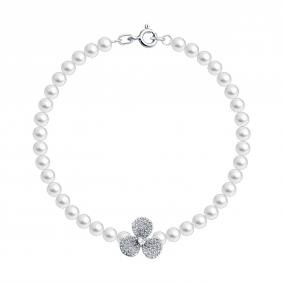 Золотой браслет SOKOLOV 79-50021-3 с топазом, бриллиантом и жемчугом 79-50021-3 фото