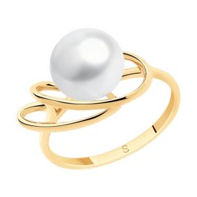 Золотое кольцо SOKOLOV 791136 с жемчугом 791136 фото