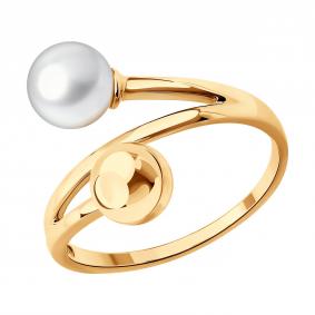 Золотое кольцо SOKOLOV 791280 с жемчугом 791280 фото