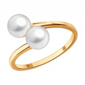 Золотое кольцо SOKOLOV 791281 с жемчугом 791281 фото