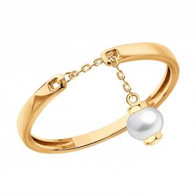 Золотое кольцо SOKOLOV 791290 с жемчугом 791290 фото