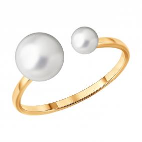 Золотое кольцо SOKOLOV 791296 с жемчугом 791296 фото