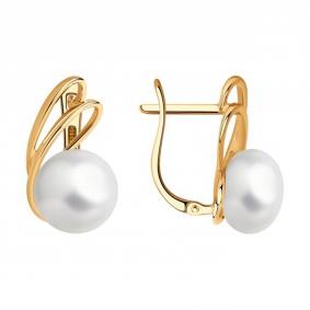 Золотые серьги SOKOLOV 792201 с жемчугом 792201 фото