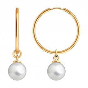 Золотые серьги-трансформеры SOKOLOV с жемчугом 792485 792485 фото