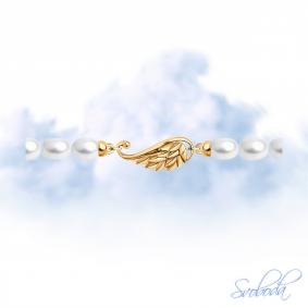 Золотой браслет Крылья SOKOLOV с жемчугом 795045 795045 фото