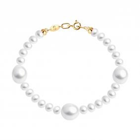 Золотой браслет SOKOLOV 795049 с жемчугом 795049 фото