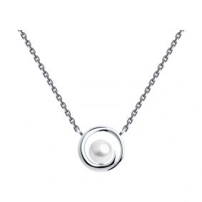 Колье из белого золота SOKOLOV 797041-3 с жемчугом 797041-3 фото
