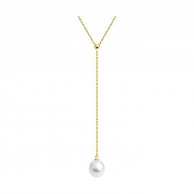Колье из лимонного золота SOKOLOV 797079-2 с жемчугом 797079-2 фото