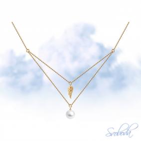 Золотое колье SOKOLOV 797088 с жемчугом 797088 фото