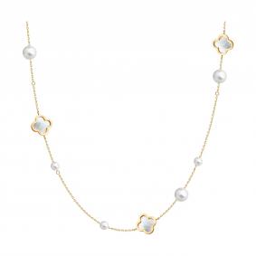 797111: Колье из золота с жемчугом и перламутром 797111 фото