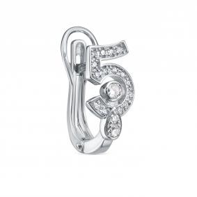 Одиночная серьга из белого золота RoseGrace с бриллиантом 8-018-103Б 8-018-103Б фото