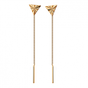 Золотые серьги Золотые узоры 8-502 8-502 фото