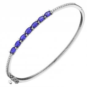 Браслет из белого золота DOLCE DIAMOND 80088032 с бриллиантом и сапфиром 80088032 фото