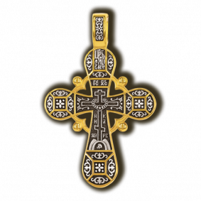 Серебряная подвеска-крест Голгофский ЮЗ Елизавета 8039 8039 фото