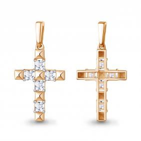 Золотая подвеска AQUAMARINE 820004 с бриллиантом выращенным 820004 фото