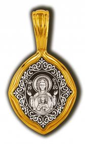 Подвеска-иконка из лимонного золота ЮЗ Елизавета 8257 8257 фото