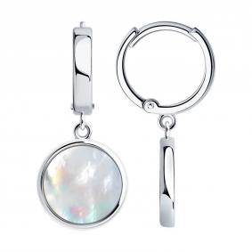 Серебряные серьги SOKOLOV 83020320-91 с перламутром 83020320-91 фото