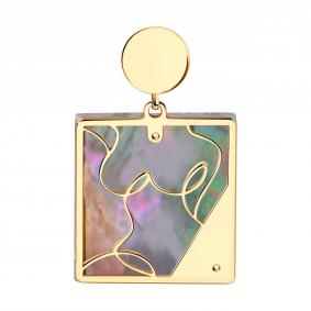 Подвеска из золочёного серебра SOKOLOV 83030082 с перламутром 83030082 фото