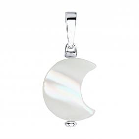 Серебряная подвеска SOKOLOV 83030108 с перламутром 83030108 фото