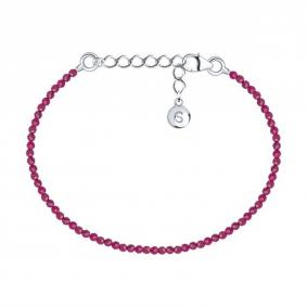 Серебряный браслет SOKOLOV 83050047 с шпинелью 83050047 фото