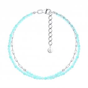 Серебряный браслет SOKOLOV 83050066 с амазонитом 83050066 фото