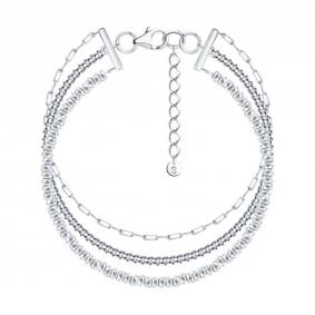 Серебряный браслет SOKOLOV с гематитом 83050070 83050070 фото