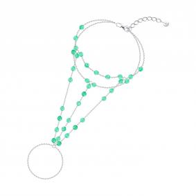 Серебряный браслет SOKOLOV 83050078 с агатом 83050078 фото