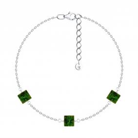 Серебряный браслет SOKOLOV 83050095 с янтарём 83050095 фото