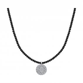 Серебряное колье SOKOLOV 83070062 с фианитом и шпинелью 83070062 фото