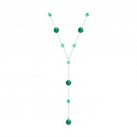 Серебряное колье SOKOLOV 83070082 с агатом 83070082 фото