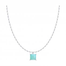 Серебряное колье SOKOLOV 83070086 с халцедоном 83070086 фото