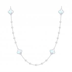 Серебряное колье SOKOLOV 83070092 с жемчугом и перламутром 83070092 фото