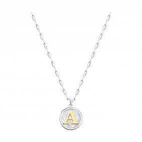 Серебряное колье-буква А SOKOLOV с перламутром 83070101 83070101 фото