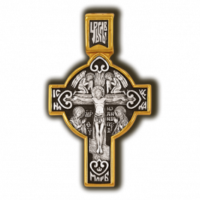 Серебряная подвеска-крест Распятие Христово с деисусом ЮЗ Елизавета 8316 8316 фото