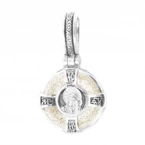 Серебряная подвеска-иконка Божией Матери Казанская ЮЗ Елизавета 8344 8344 фото