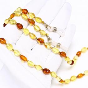 Бусы для очков Сливка ИП Шавкунов ИН с натуральным янтарём 8502010468 8502010468 фото