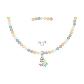 Серебряное колье SOKOLOV 8510800002 с кварцем и эмалью 8510800002 фото