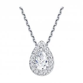Серебряная подвеска SOKOLOV 86030010 с бриллиантом выращенным 86030010 фото