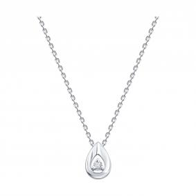 Серебряное колье SOKOLOV 86070012 с бриллиантом выращенным 86070012 фото