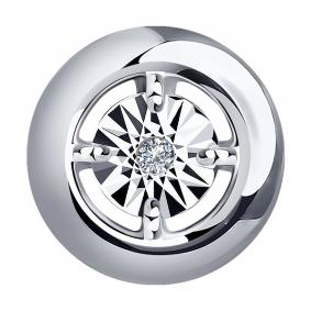 Серебряная подвеска SOKOLOV 87030032 с бриллиантом 87030032 фото